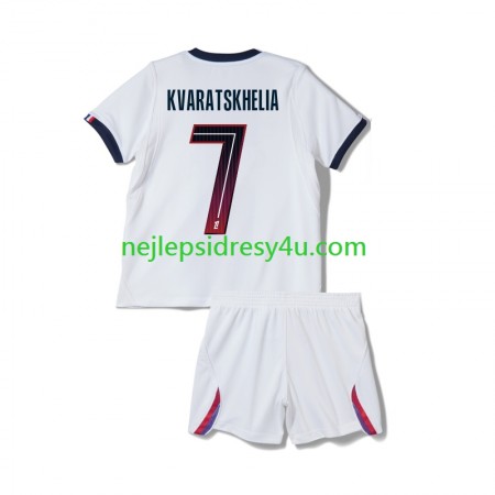 Fotbalový Dres Paris Saint-Germain Khvicha Kvaratskhelia 7 Dětské Venkovní 2026/27 Fotbalový Dres Paris Saint-Germain Khvicha Kvaratskhelia 7 Dětské Venkovní 2026/27
